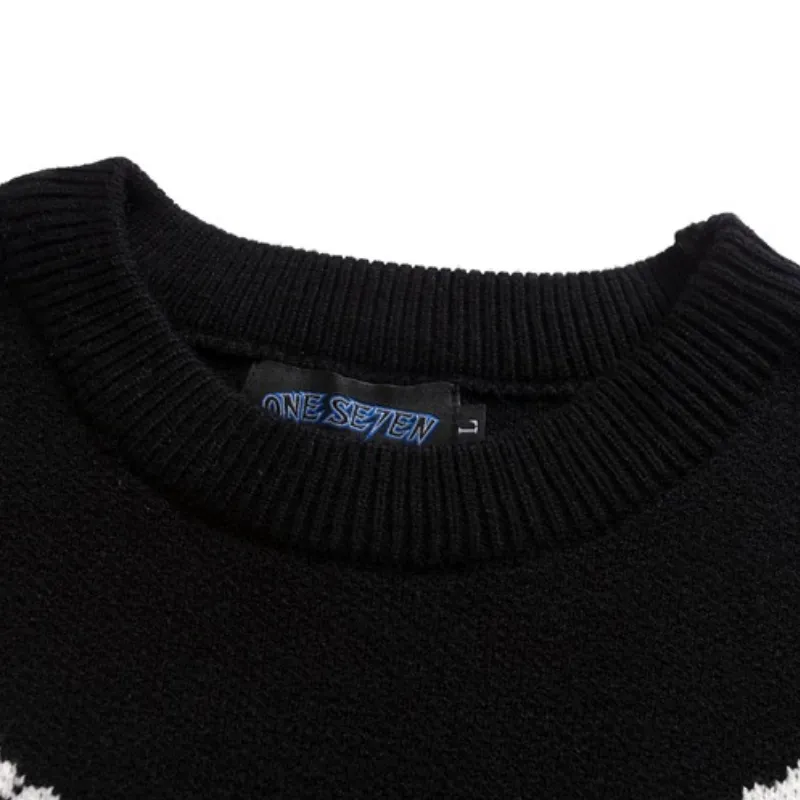Casual Color Contrast Sweater-3