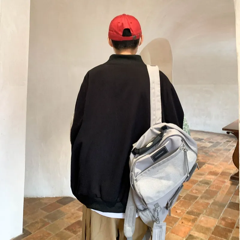Baseball Niche Stitching Retro Jacket-6