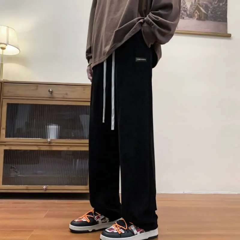 Trendy Loose Large Size Corduroy Pants-1