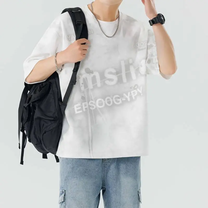 Irregular Print T Shirt-11