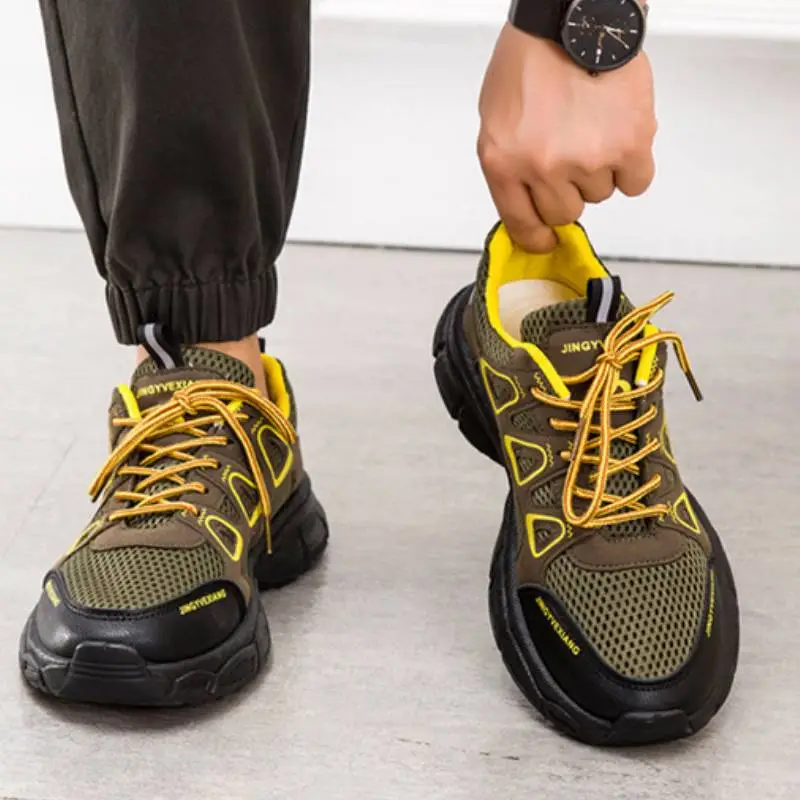 Hollow Mesh Thick Bottom Comfortable Sports Shoes-3