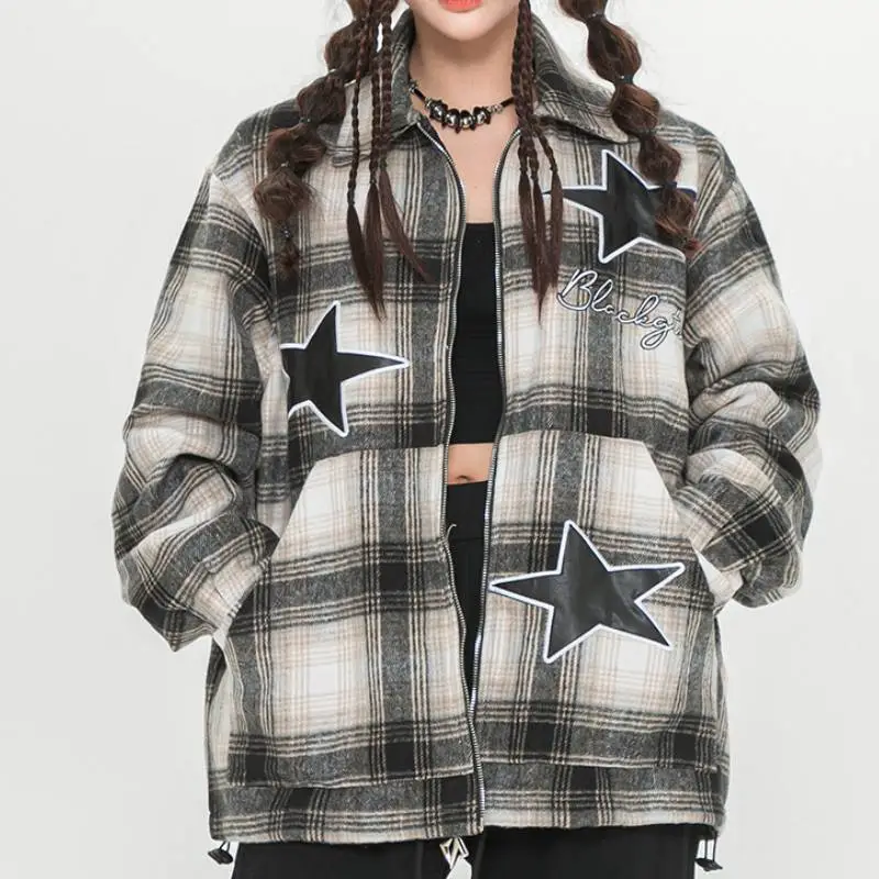 Star Plaid Jacket-2