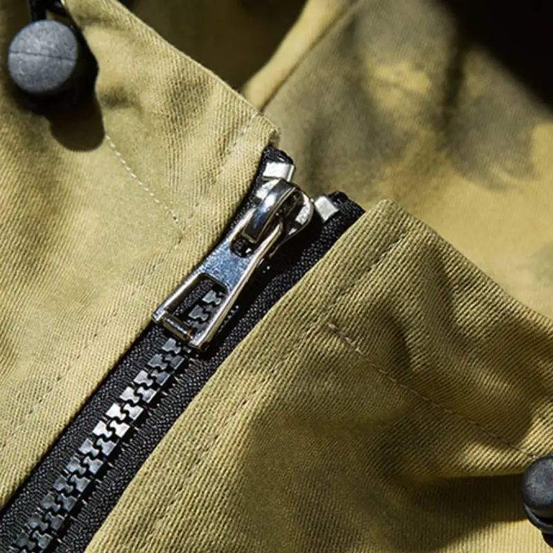 New Retro Camouflage Functional Loose Jacket-4