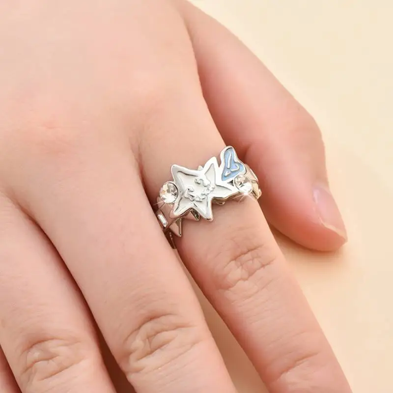 Rivet Melting Stars Open Ring-1