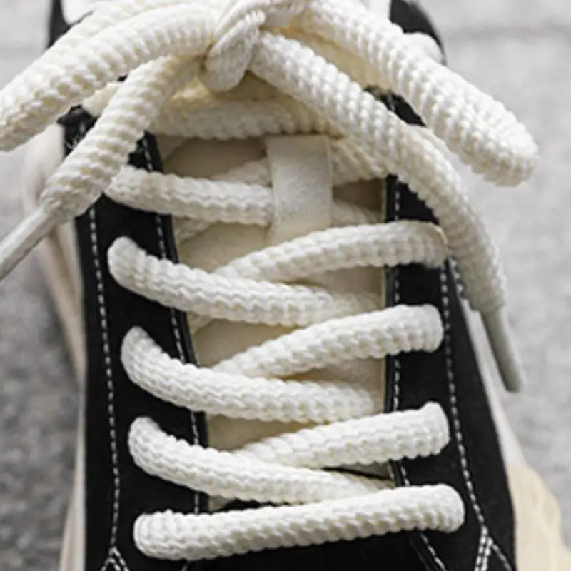 Black And White Zebra Striped Thick Sole Increased Dissolved Shoes-5
