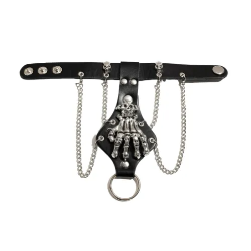 Retro Punk Rivet Skull Bracelet