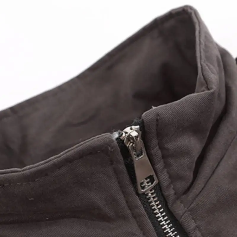 High Street Sense Design Multi Pocket Hardware Jacket-2