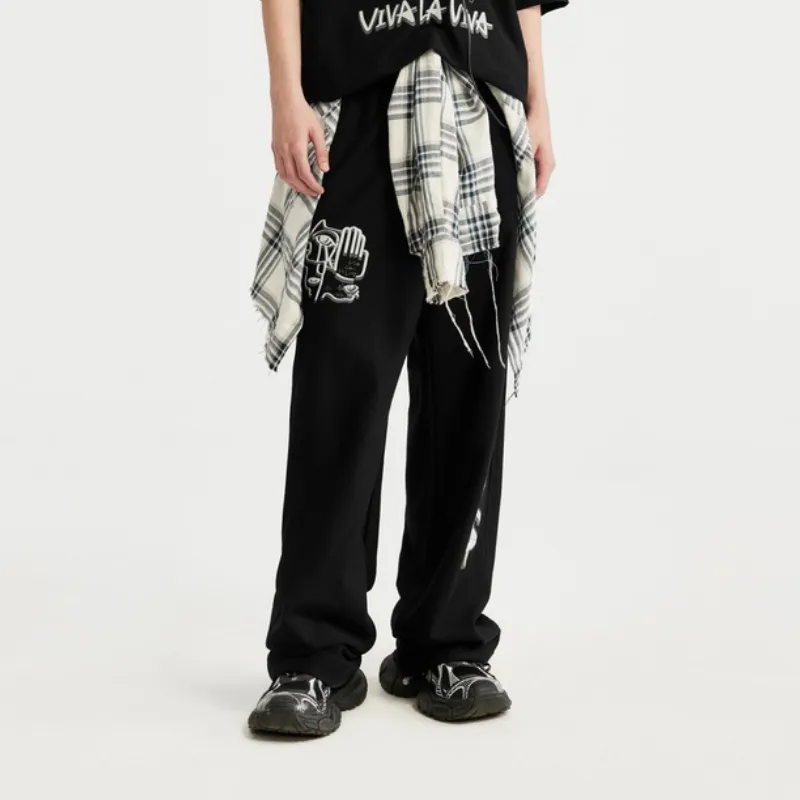 Trendy Hip Hop Letter Print Suit-2