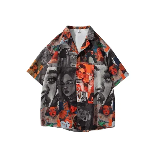 Loose Cartoon Print Shirt