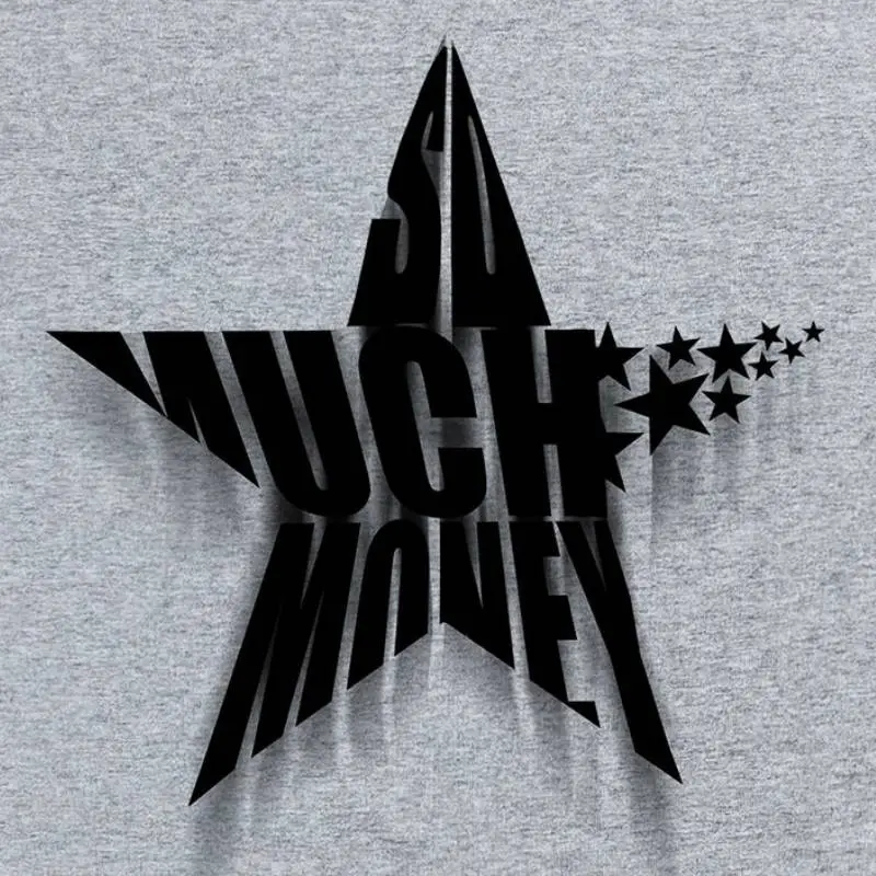 Star Letter Printed Sleeveless Vest-3