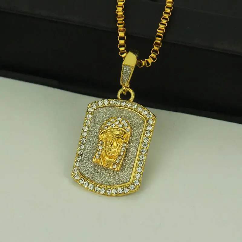 Diamond Portrait Pendant Necklace-2