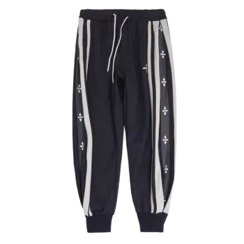 Side Zip Striped Track Pants