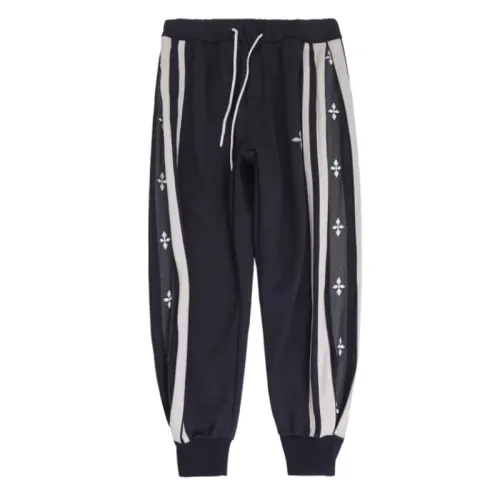 Side Zip Striped Track Pants