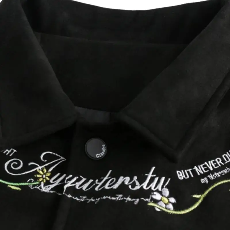 Tide Niche Tide Brand Vintage Floral Embroidered Casual Design Sense Jacket-5