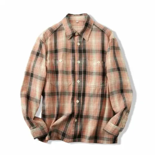 Bamboo Cotton Plaid Shirt Jacket