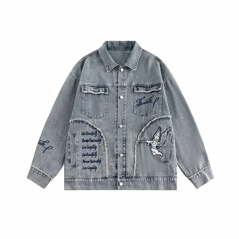 Embroidered Loose Jacket-0