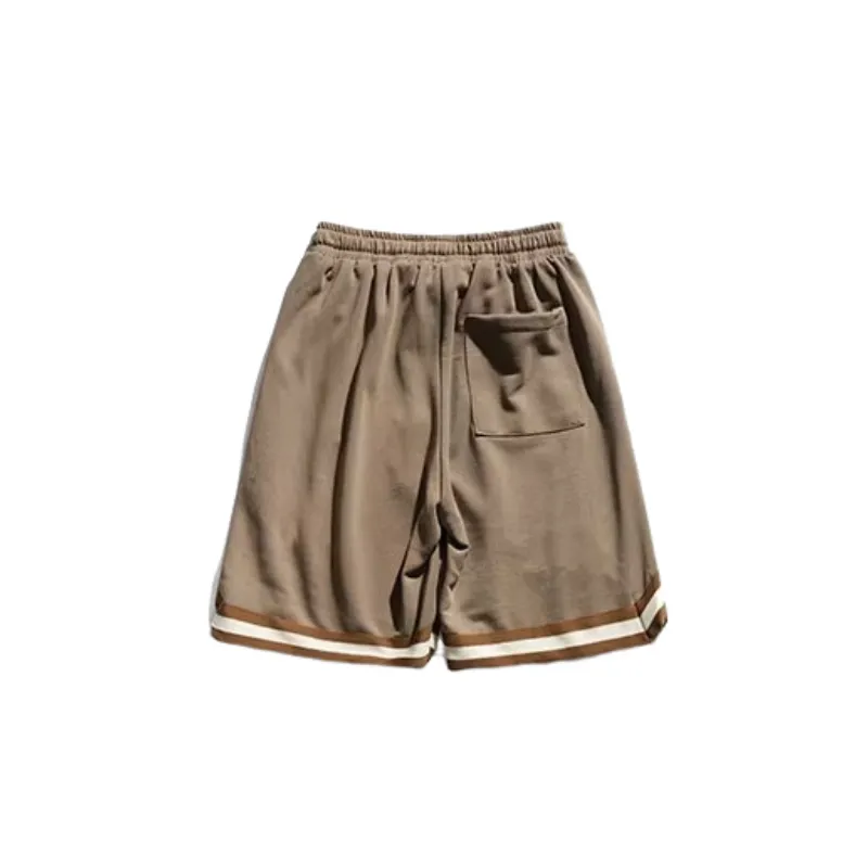 Vintage Drawstring Embroidered Shorts-3