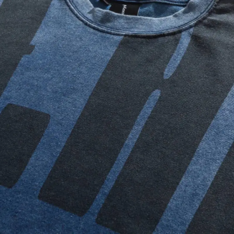 Retro Distressed Letter Print T Shirt-2