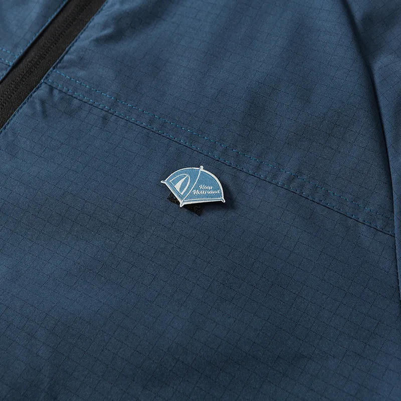 Solid Color Three dimensional Pocket Decorated Collar Retro Outdoor Jacket-3