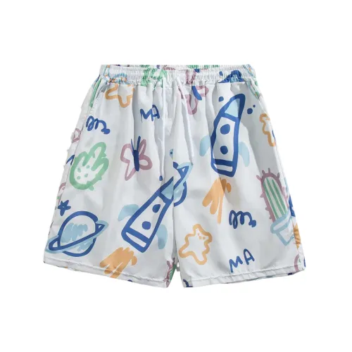 Simple Cartoon Loose Casual Shorts