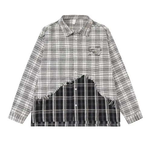 Retro Plaid Long Sleeve Shirt