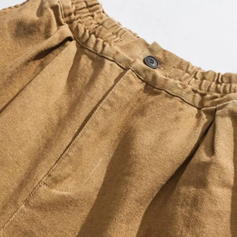 Loose Solid Color Versatile Trousers-5