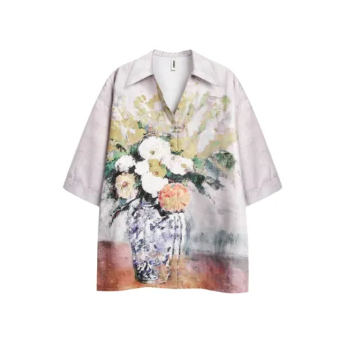 Loose Floral Oil Painting Style T-Shirt