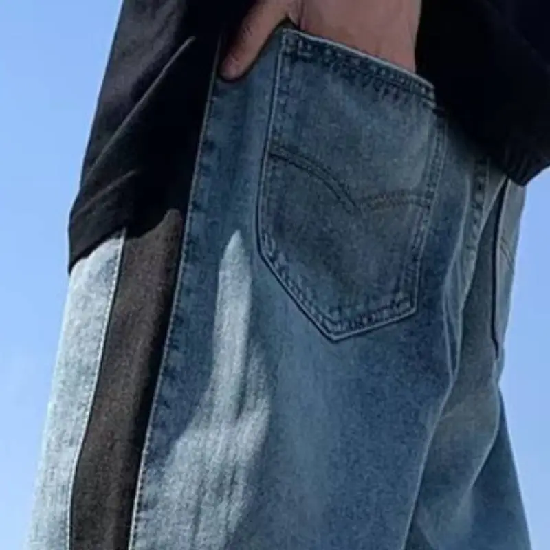 Casual Style Denim Trousers-2