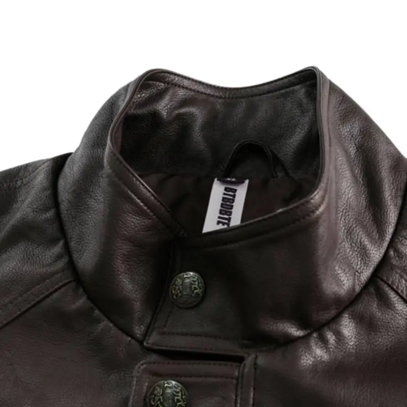 Retro Loose Casual Motorcycle Jacket-5