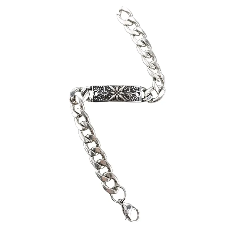 Ins Style Square Brand Hip Hop Retro Bracelet-3