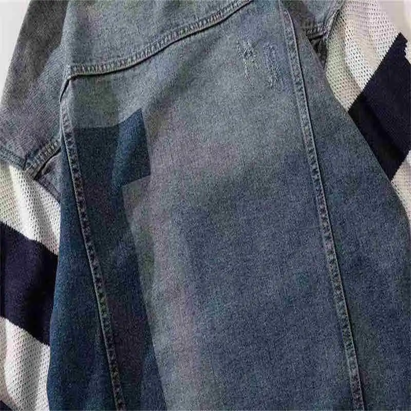 Fashionable Fake Two Piece Polyester Jacket-4