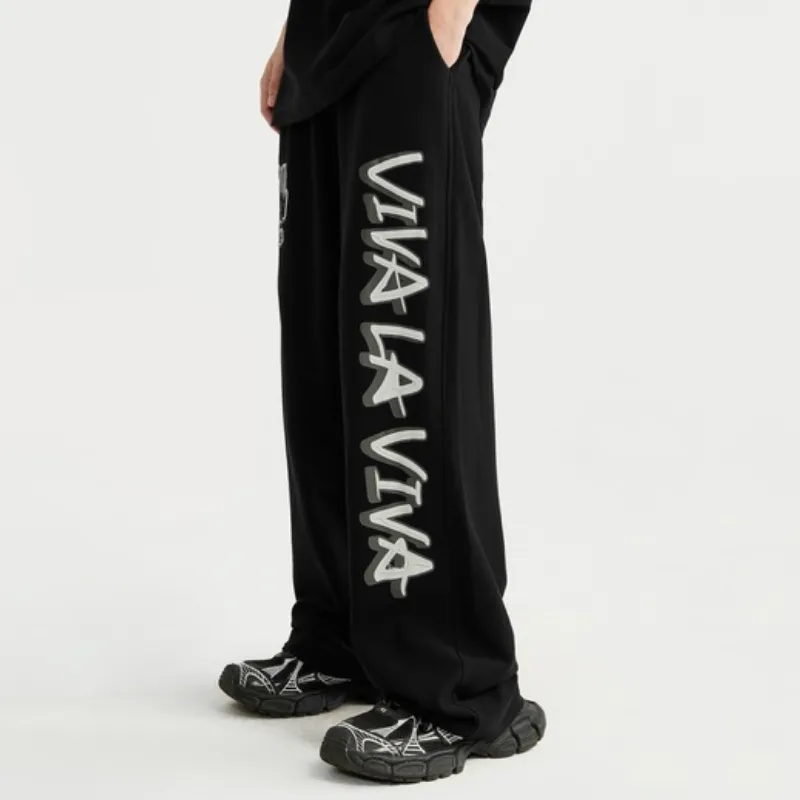 Trendy Hip Hop Letter Print Suit-3