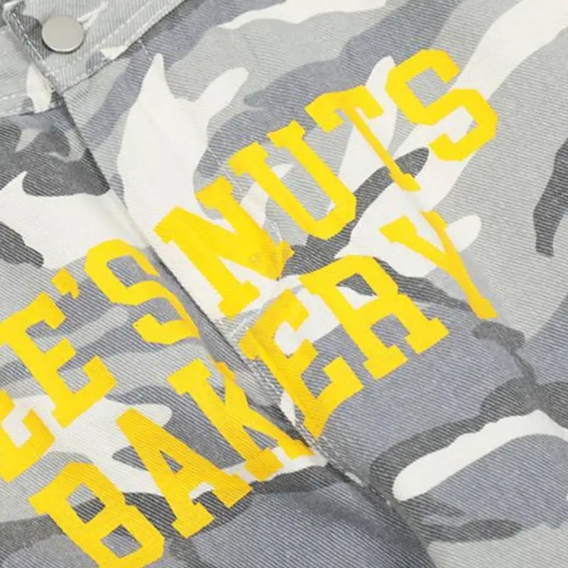 Loose Retro Camouflage Crowd Pants-6