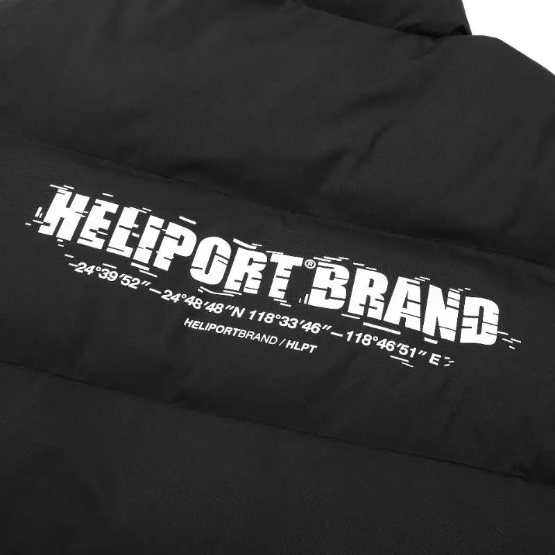 HELIPOET Apron Colorblock Sports Outdoor Windproof Detachable Loose Casual Hooded Cotton Coat-2