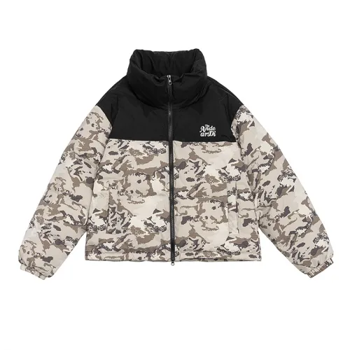 Camouflage Color-matching Short Down Jacket