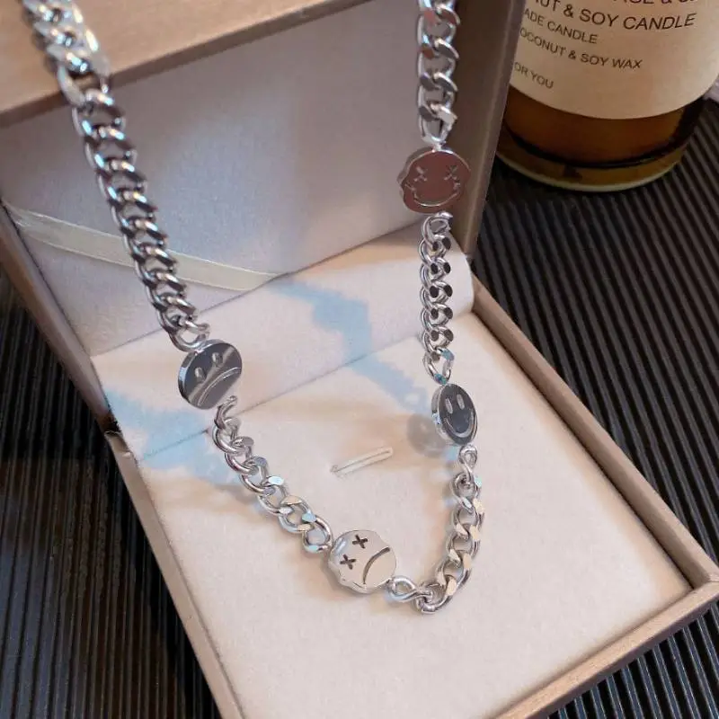 FOUR FACES Emoji Necklace-2