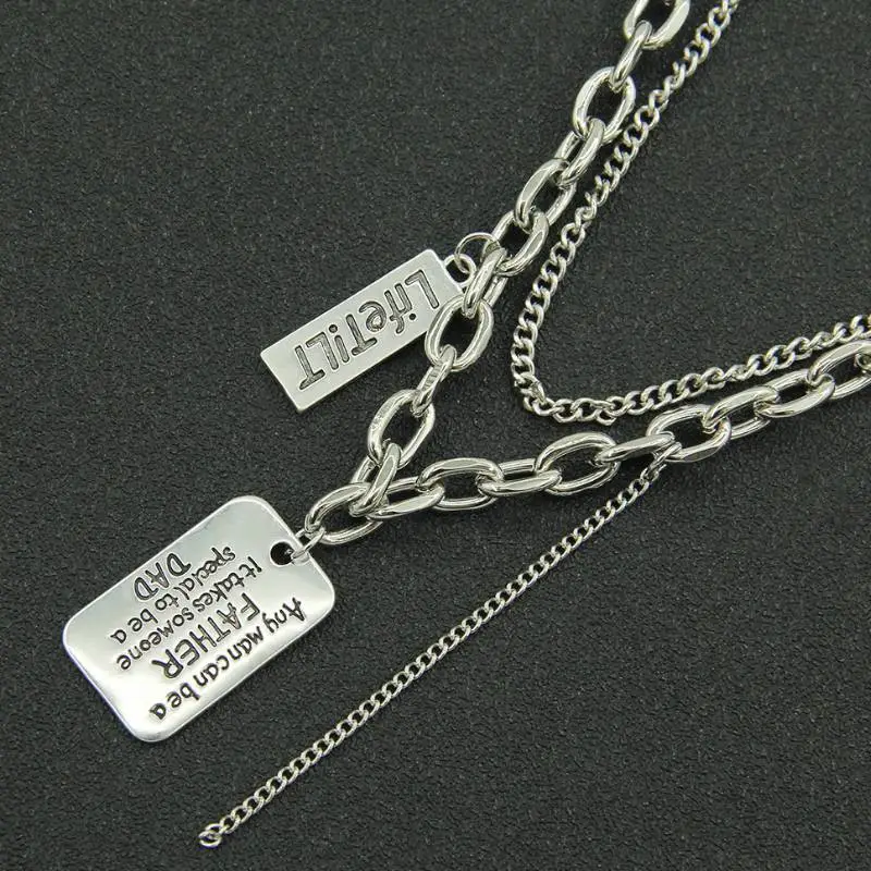 Multi Layer Metal Punk Pants Chain-2