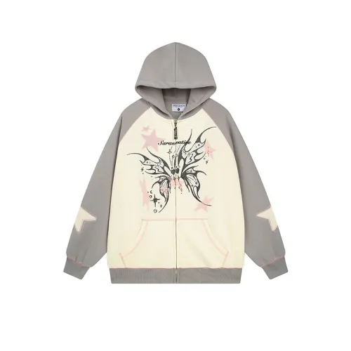 High Street Stitching Hooded Zipper Sweatshirt