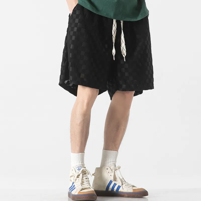 Cropped Solid Color Thin Slacks Wear Shorts-2