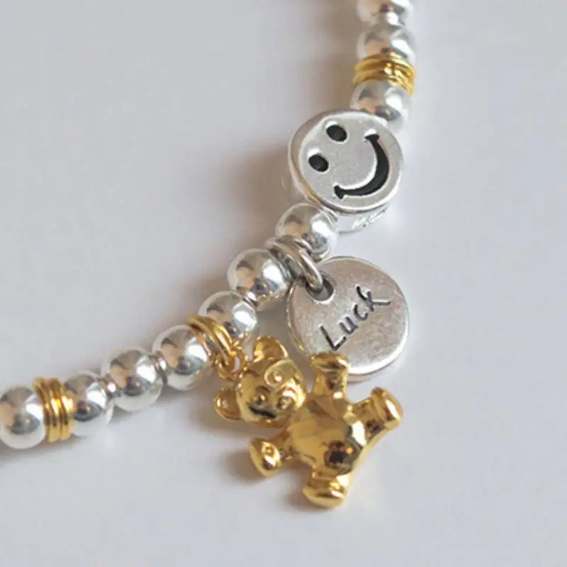 Smiley Elastic Rope Bracelet-3