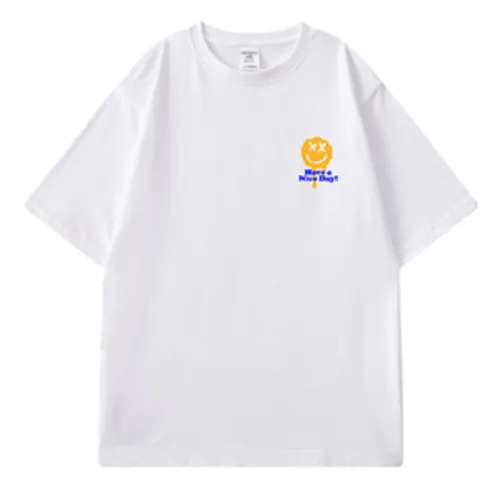 Trendy Smiley Face Short Sleeve T-Shirt