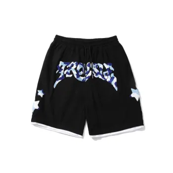 Hip Hop Embroidered Drawstring Sports Shorts