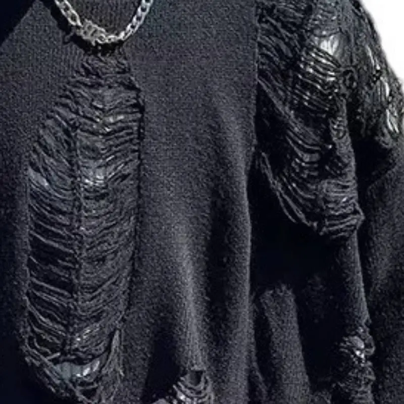 Wasteland Style Knitted Sweater-4