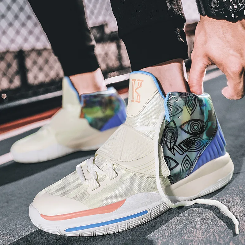 Trendy Mid High Top Basketball Shoes-8