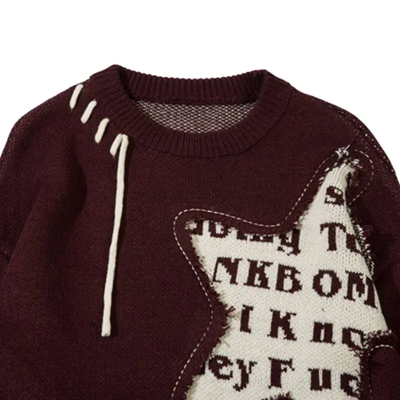 Tide Neutral Starfish Loose Crewneck Sweater-4