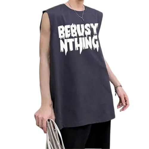 Trendy Printed Sleeveless T-Shirt