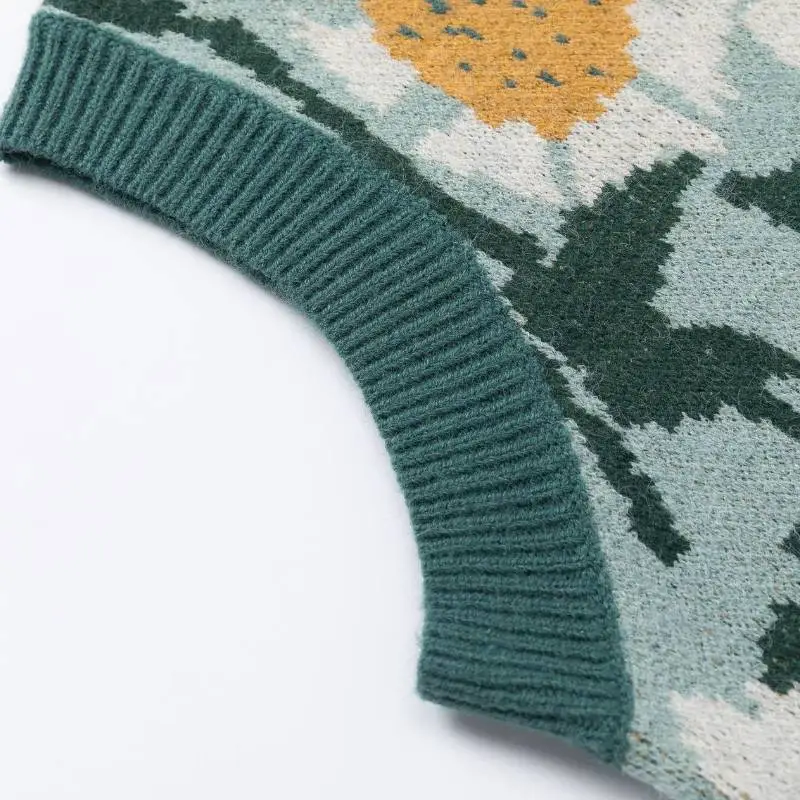 Lazy Loose Style Knitted Vest-4