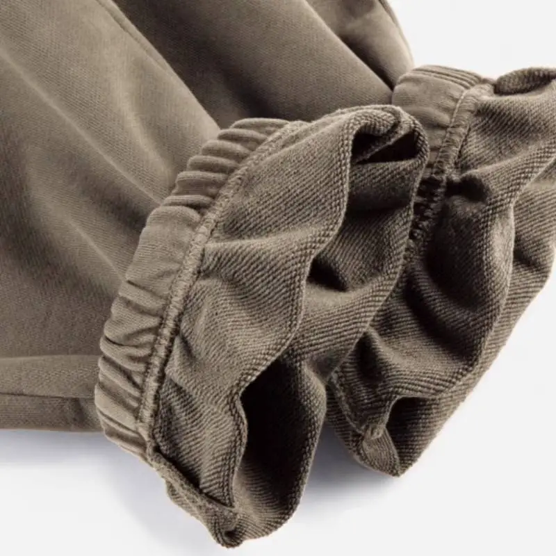 Loose Washed Distressed Jogger Pants-3