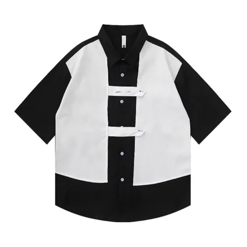 Hip Hop Fake Two-Piece Short-Sleeved Shirt