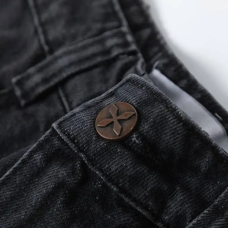 Retro Washed Loose Straight Jeans-5